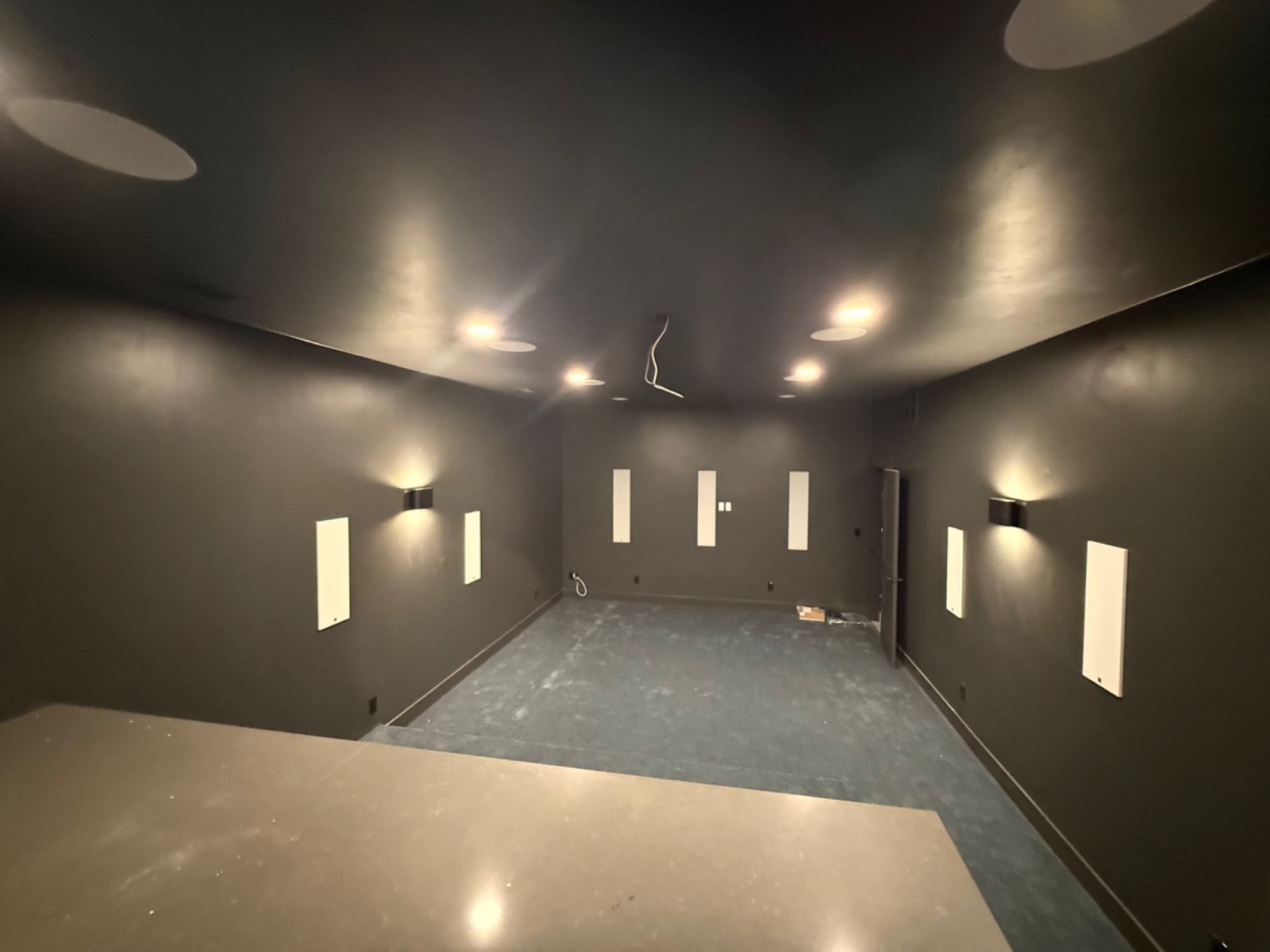 Finished room, before furnishing