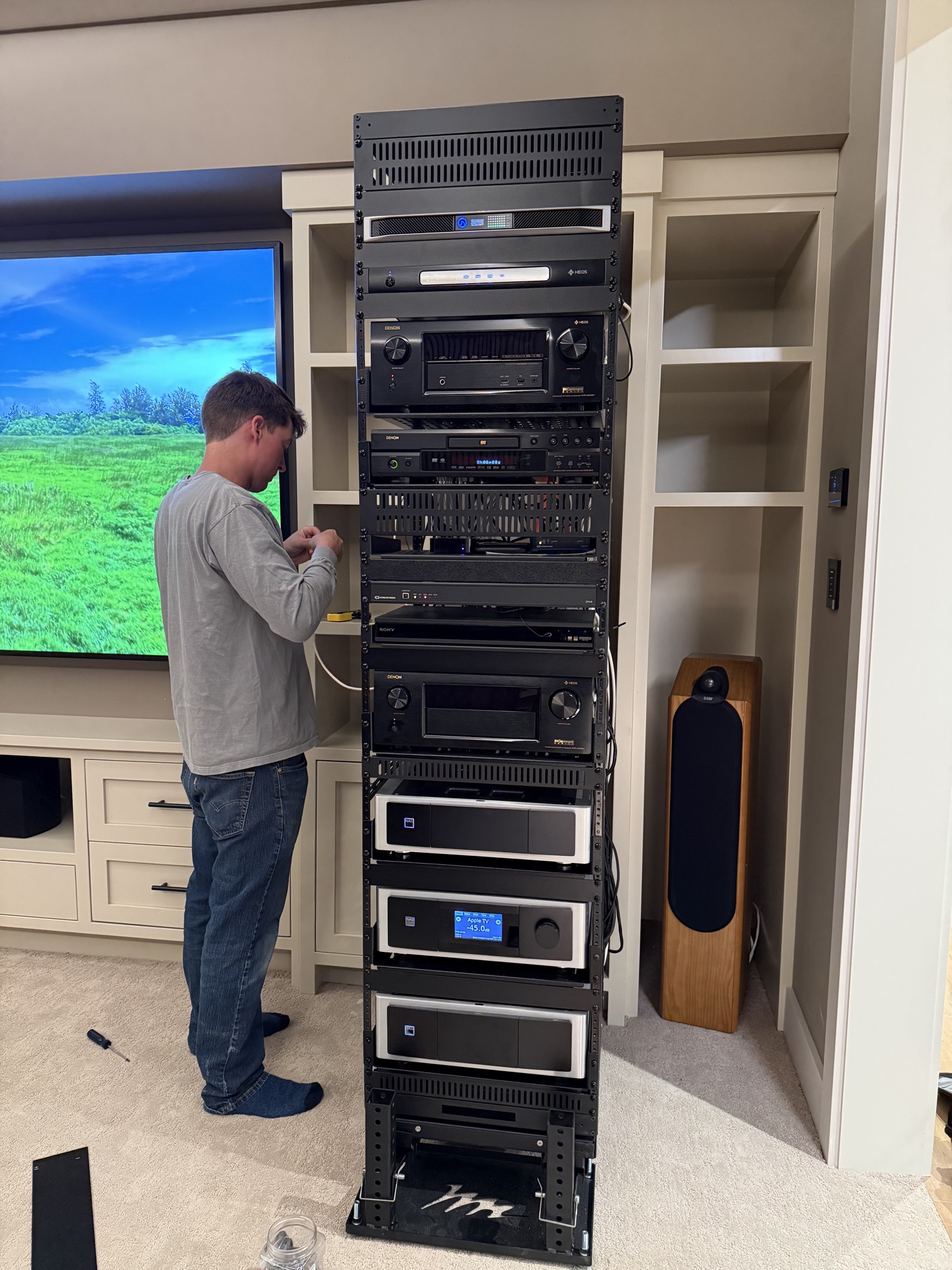 Rack build, before trim-out