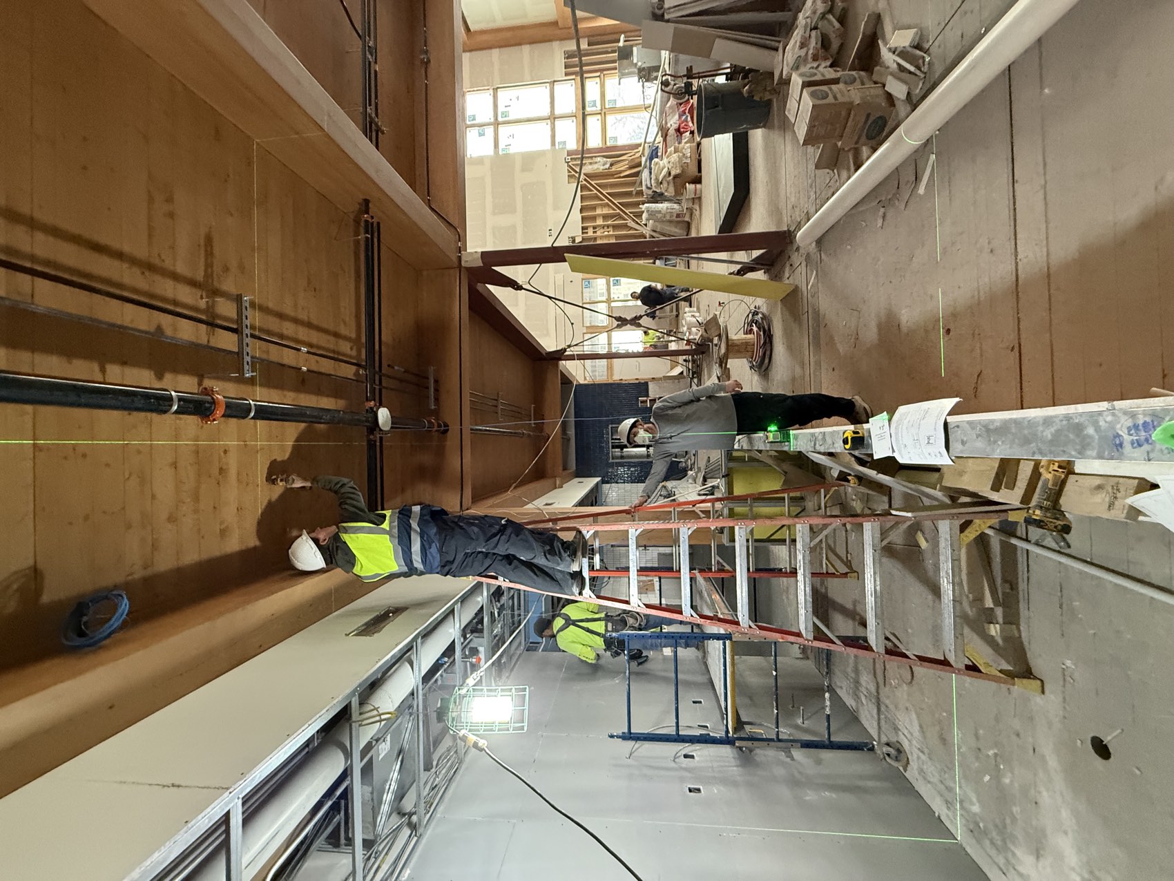 Ceiling rough-in, main dining room